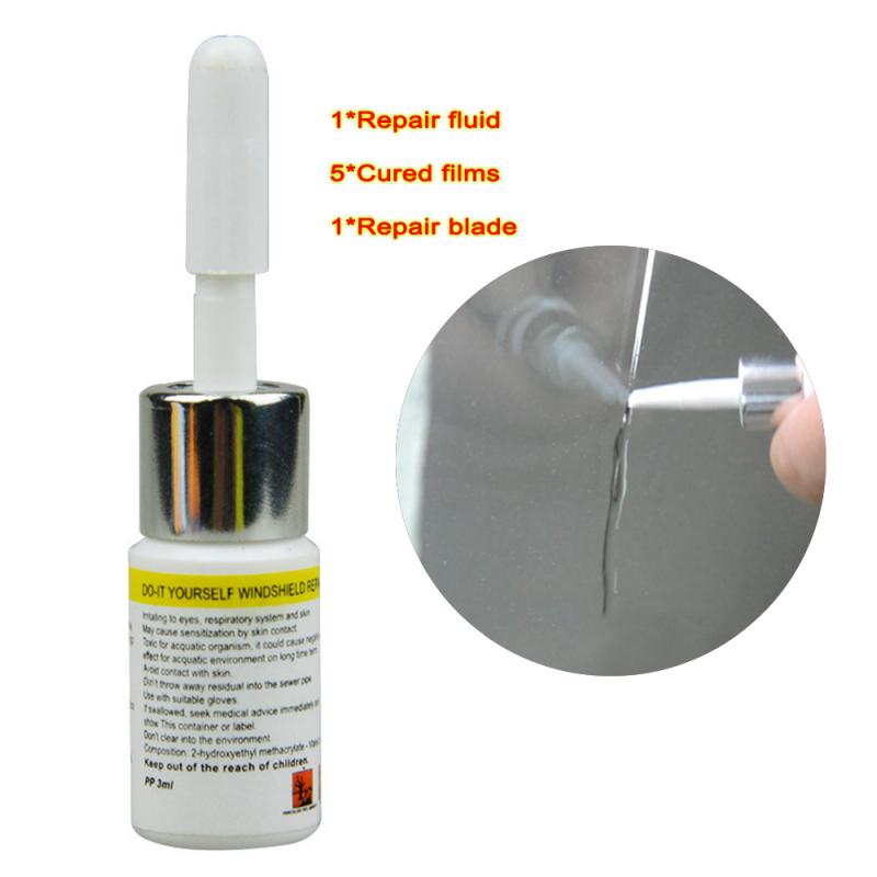 Bilglas reparation vätska fönster krossat glas reparation uppsättningar vindrutan spricka chip reparation verktygssats bil bil detaljerade produkter