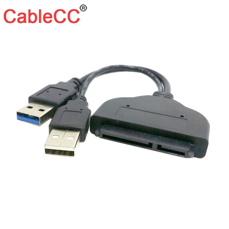 Cablecc Bizlink Usb 3.0 Naar Sata 22P 2 5 "Hard Disk Driver Adapter Met Usb-voedingskabel