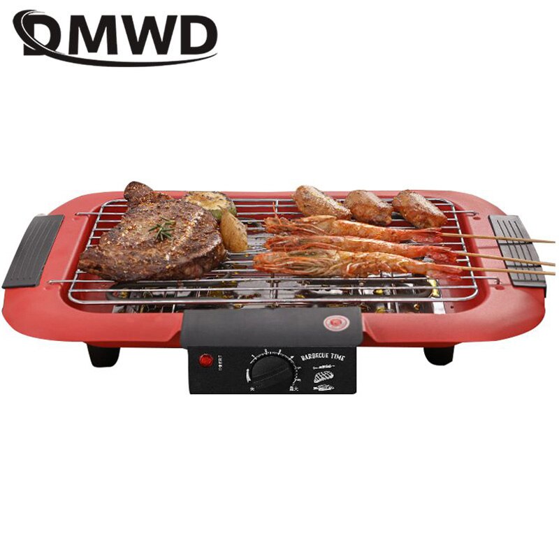 DMWD 1800W grill domowy grill elektryczny 220V bezdymny kryty DIY kebab grill nie-Stick naczynia kuchenne