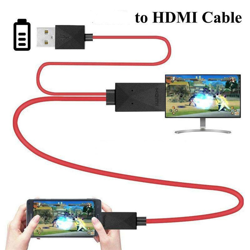 Tv Stick 1.8 M Micro Usb Mobile High-Definition Link Naar Hdmi Audio Video Av Adapter Kabel 1080P Hd Tv Converter Voor Samsung