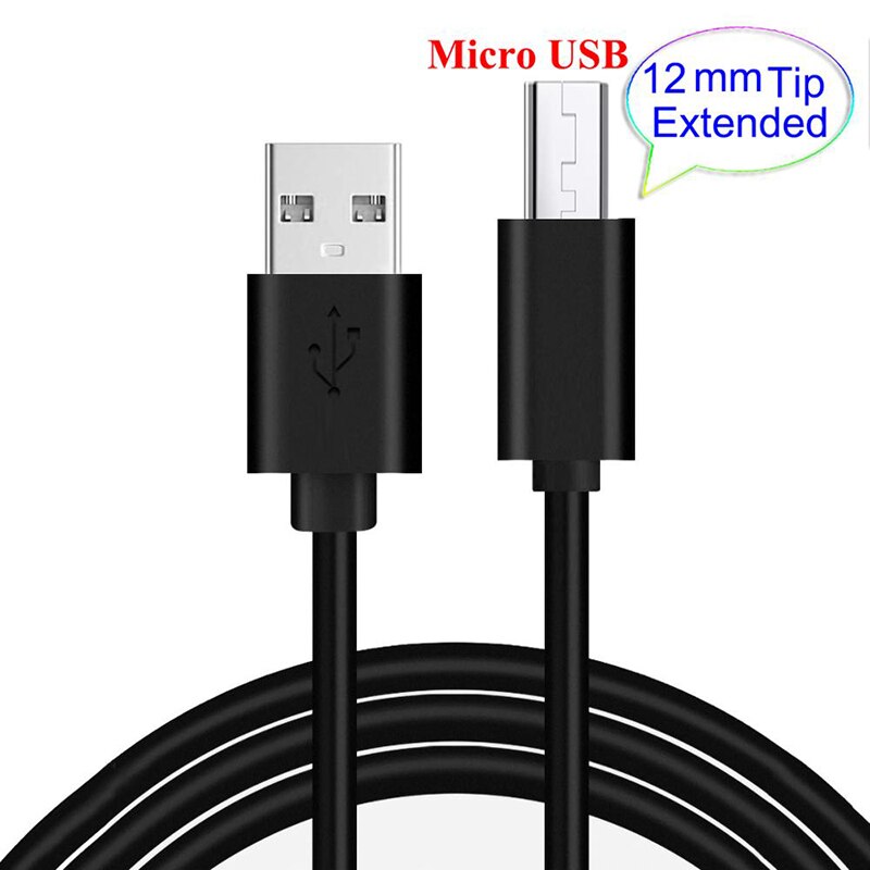 12 millimetri Extra Long Testa di Micro Cavo USB Esteso Connettore 1m Cabel per Homtom ZOJI Z8 Z7 Nomu S10 pro S20 S30 mini Guophone V19