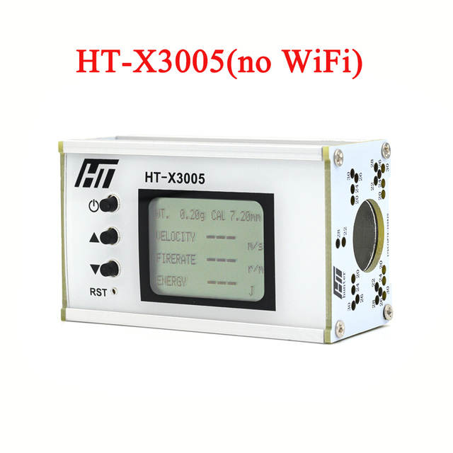 Instrumento de medición de velocidad para disparar, medidor de velocidad de bola, medición de energía, cronógrafo, probador de velocidad de bala: X3005(no WiFi)
