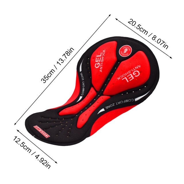 Wosawe Mannen Vrouwen Fietsen Ondergoed Padded 5D Gel Pad Fiets Shorts Ondergoed Underpant Ademend Comfortabel Kussen: BL302-R
