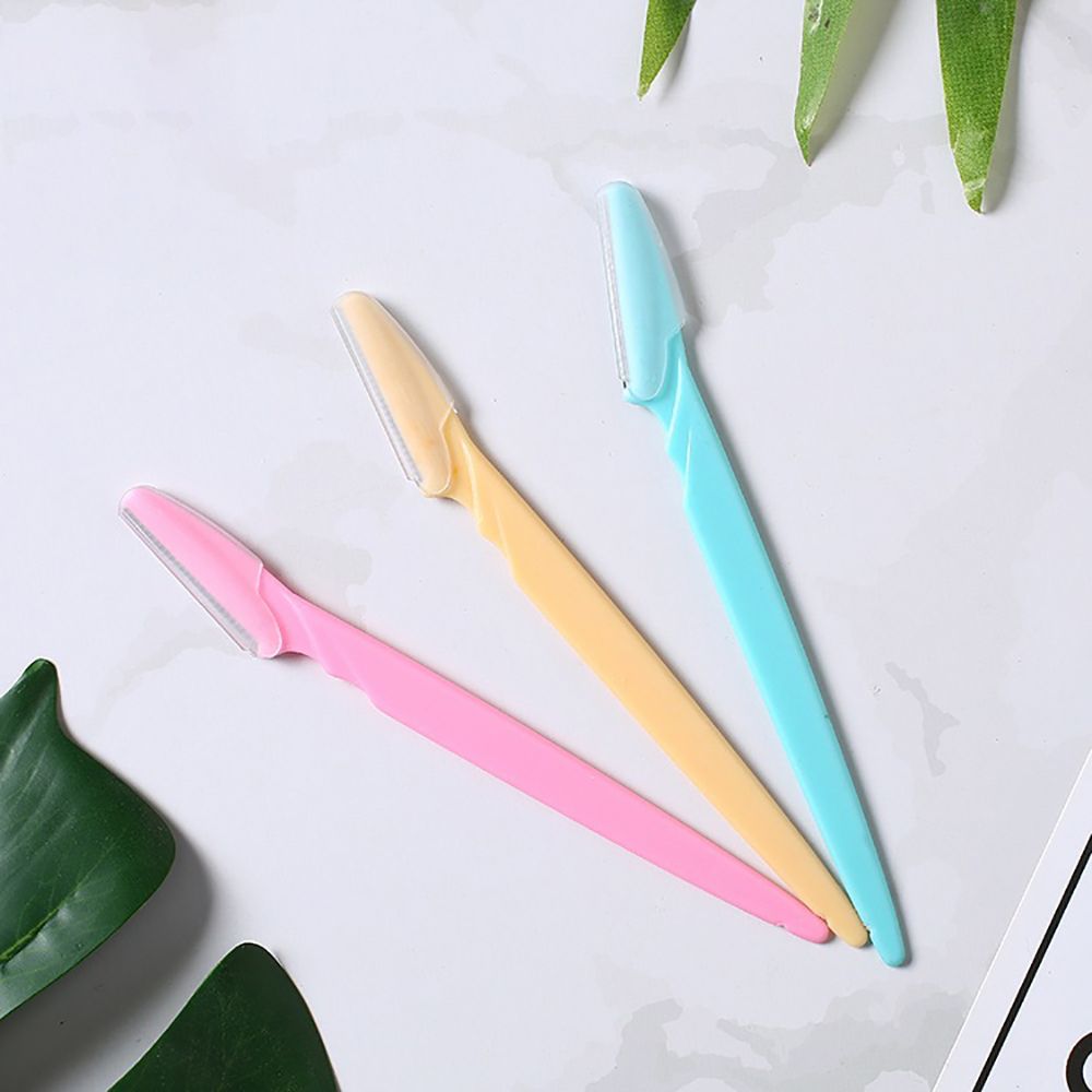 3/10pcs Eyebrow Trimmer Blade Shaver Portable Facial Face Razor Eyebrow Shaper Shaping Tool Scissors Face Hair Remover for Women