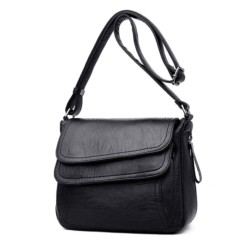 ¡Novedad de ! Bolsos de piel sintética para mujer, bolso de estilo de otoño, bolso de lujo para mujer, Bolso pequeño de para mujer: Black