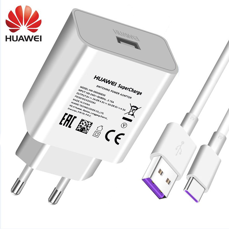 Huawei-cargador rápido Original de 4,5 V, 5A, 22,5 W, 40W, para P20 Pro, P30, P40 Lite, Mate 10, Mate 20, 30 Pro, 5A, Cable tipo C