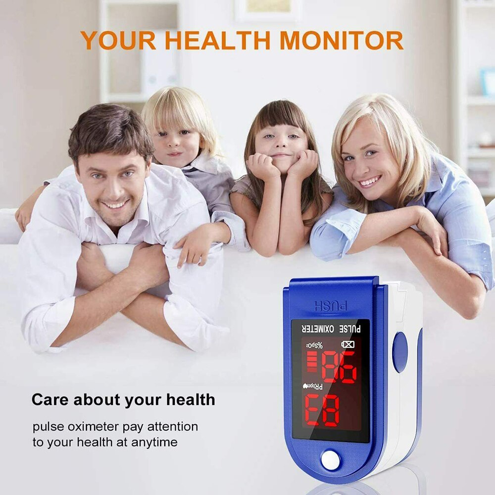 Finger Pulse Oximeter Oxygen Blood Oxygen Monitor Saturation Monitor Fast within 48hours (without Battery)
