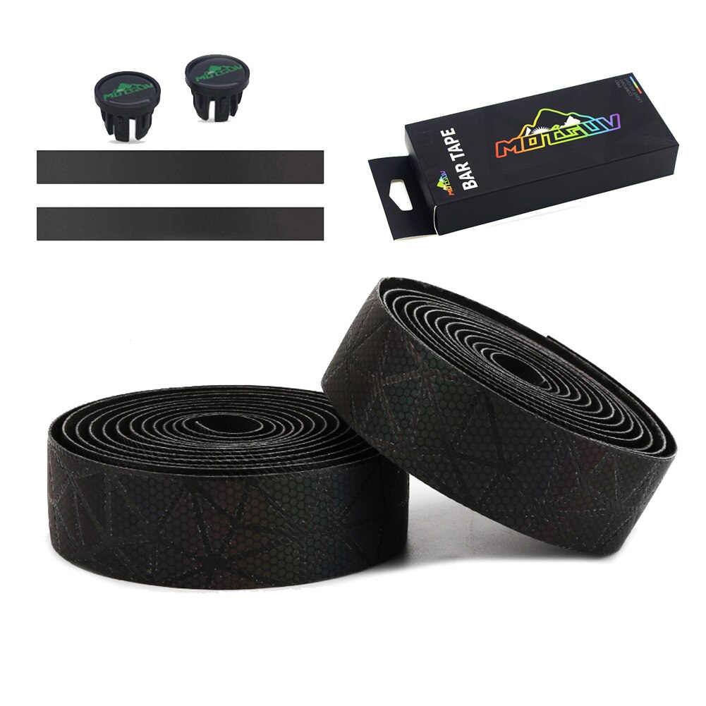 Colorful Reflectio Road Bike Handlebar Tape Bandage Wrap Bar EVA Grip Cycling Damping Anti-Vibration Wrap