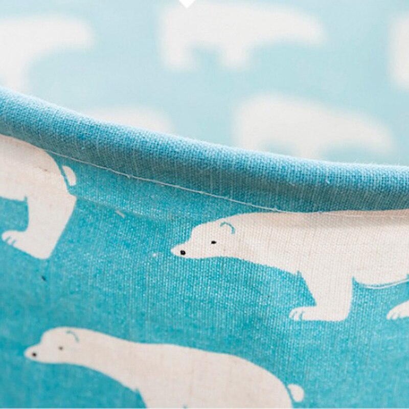 Waterproof Folding Laundry Basket Toy Storage Box Large Bag Cotton Washing Dirty Clothes Big Laundry Basket Organizer Bin Handle