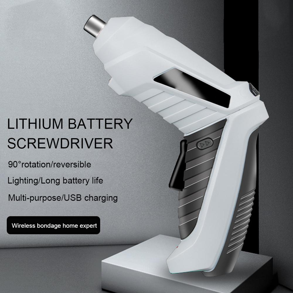 47Pcs 3.6V Mini Electric Screwdriver Set Non-slip Rechargeable Cordless Screwdriver Battery Precision Portable Screwdriver USB