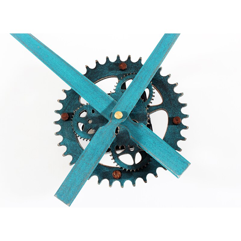 Vægur 30cm stor markør ur mekanisme vægure saat reloj retro træ gear gear ure hængende tilbehør mute kit