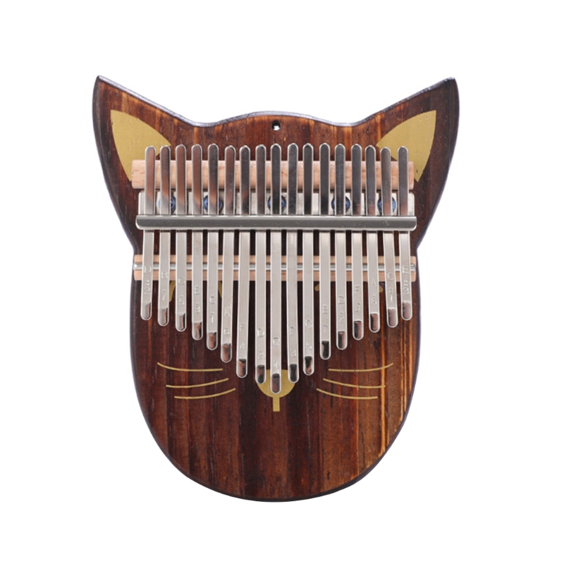 Piano de pulgar Kalimba con forma de Animal de dibujos animados, 17 teclas, Piano de dedo Mbira portátil, para niños y adultos principiantes