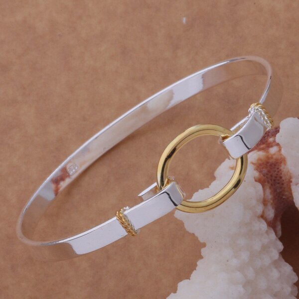 AB023 Heißer Sterling armreif Armbinde, schmuck Farbe trennung O Armbinde/afiaiwpa ahyaizfa silber farbe