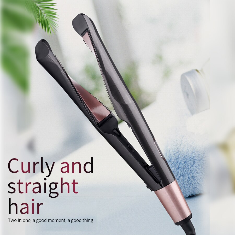 LCD Display Ceramic plates Flat Iron Straightening Irons Styling Tools Hair curler iron curling wand