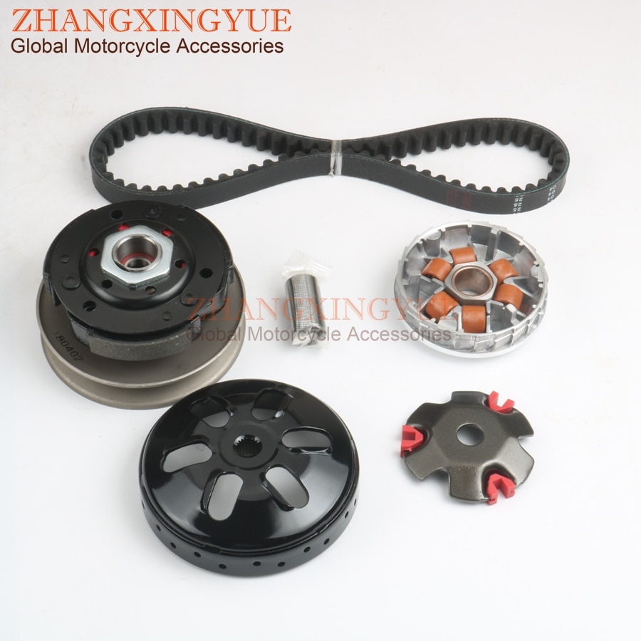 Kit d'embrayage et variateur pour Scooter, et courroie 669 pour Scooter BAOTIAN BT49QT-2-3 6A1 6B1 7 8 9 10 11 ZNQT-A/B roue 4T 10 "GY6 139QMB