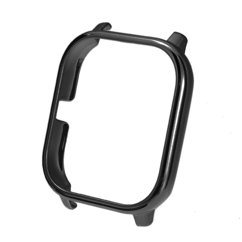 6 Kleuren Horloge Case Frame Beschermhoes Voor Huami Amazfit Gts Anti-Kras Accessoires Electroplated Pc Shell Horloge Case: Black