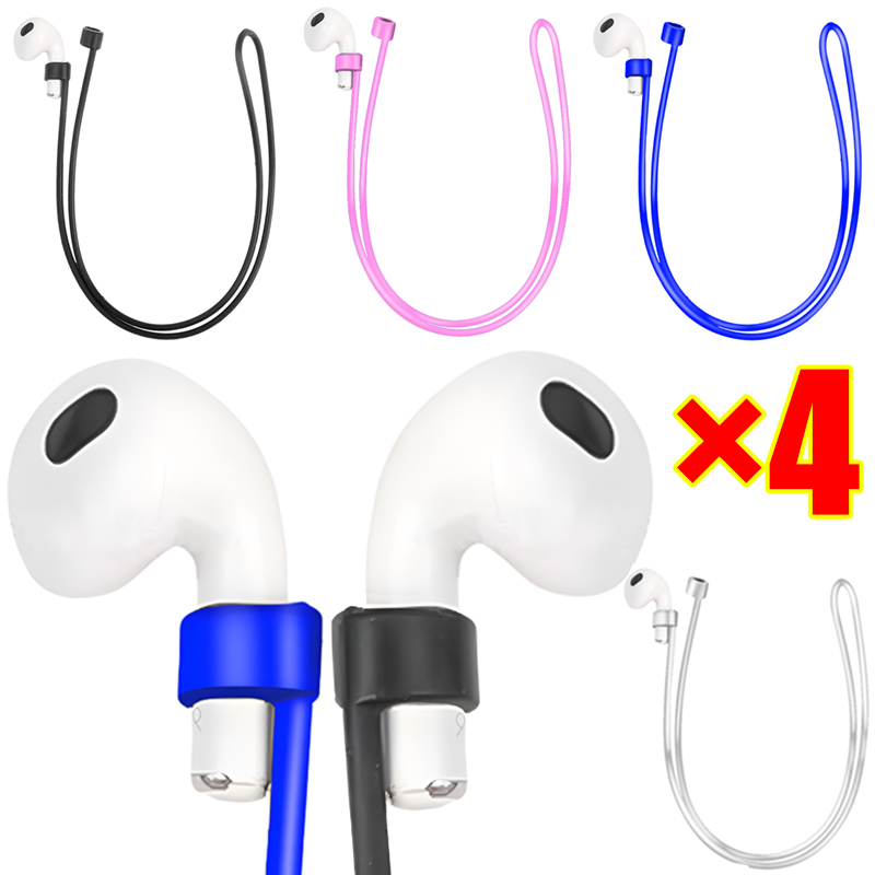 Anti-verloren Silikon Kopfhörer Seil Kabel Für AirPods 1 2 3 Profi Drahtlose Bluetooth Kopfhörer Nacken Gurt Kabel Kopfhörer kabel Halfter