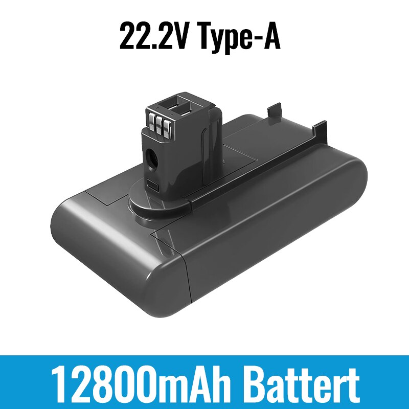 Para Dyson 22,2 V 28000mAh tipo A/B batería de vacío de iones de litio para Dyson DC35 DC45 DC31 DC34 DC44 DC31 Animal DC35 Animal: Negro