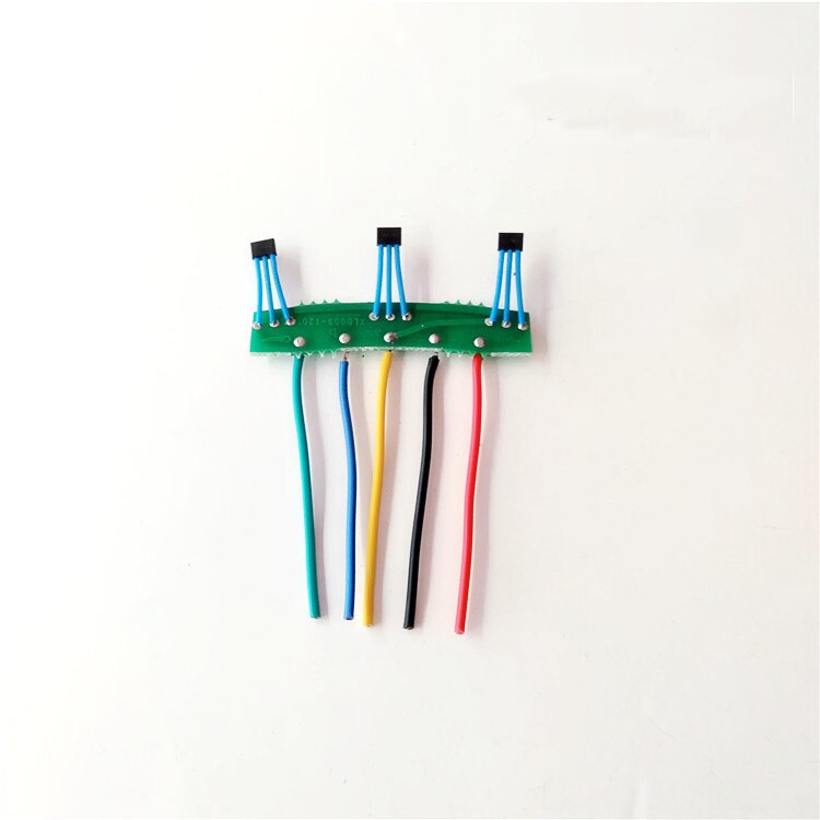 2 pces brushless dc motor hall sensor,3144/41f/43f/413 hall elemets com placa e cabo para 2-rodas/3-wheels veículos elétricos