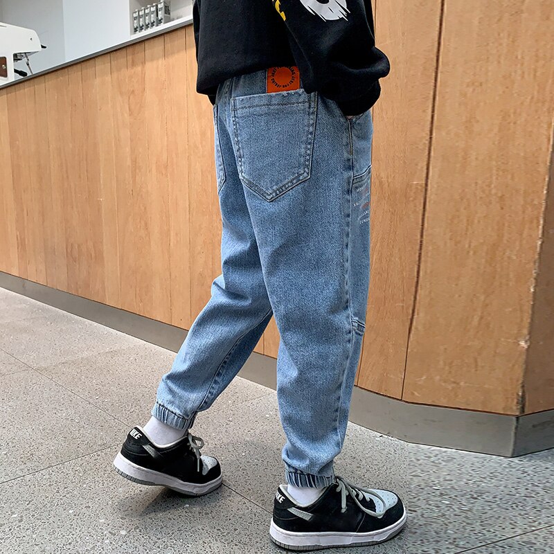 Pantalones vaqueros para adolescentes, ropa informal holgada para niños de 4 a 16 años, ropa de calle que combina con todo, novedad de Primavera de 2022