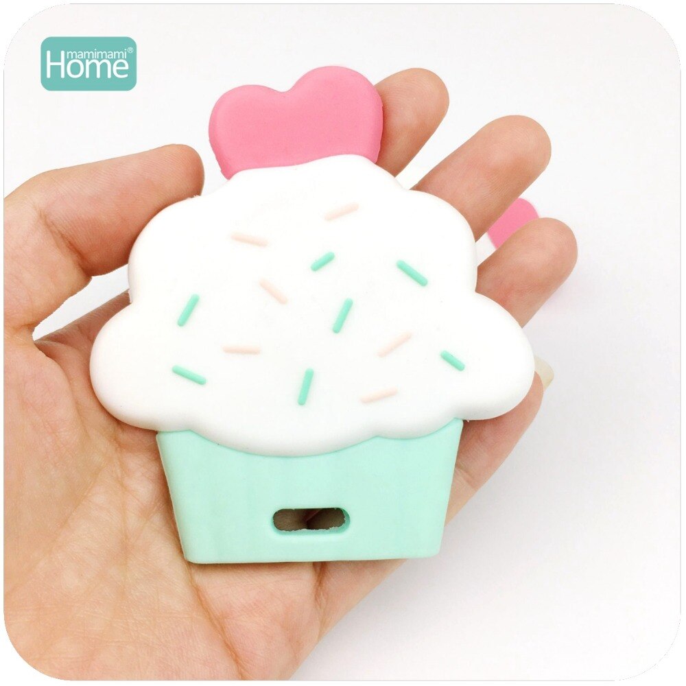 MamimamiHome Baby Silicone Cup Cake 10pcs Leuke Diy Accessoires Food Grade Silicone Bijtring Hangers Verpleging Kinderziektes Speelgoed