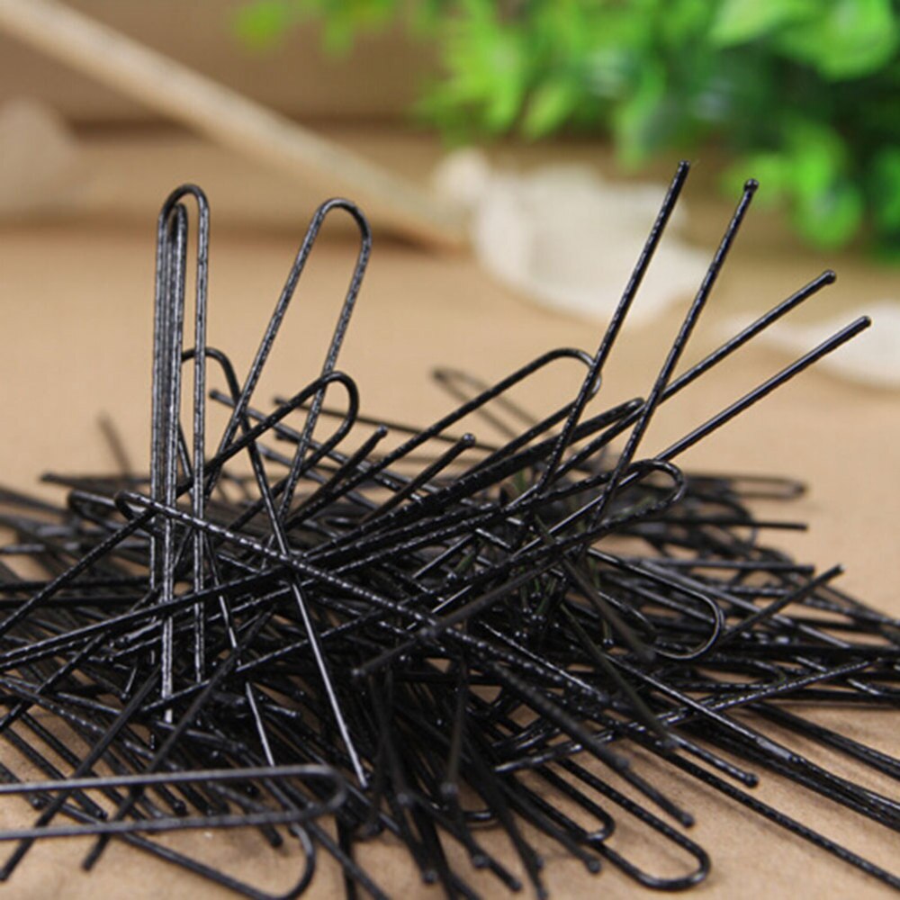 100pcs Women Hair Pins U Shaped Corrugated Stainless Steel Hair Clip Hair Pins Hair Accessories for Bun Hairstyle Updo Hairstyle