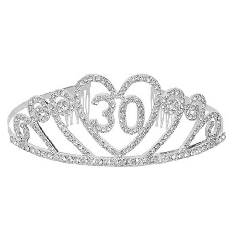 30th Birthday , 30th Birthday Tiara and Sash, HAPPY 30th Birthday Party Supplies, “30 &amp; FABULOUS”Sash and Tiara