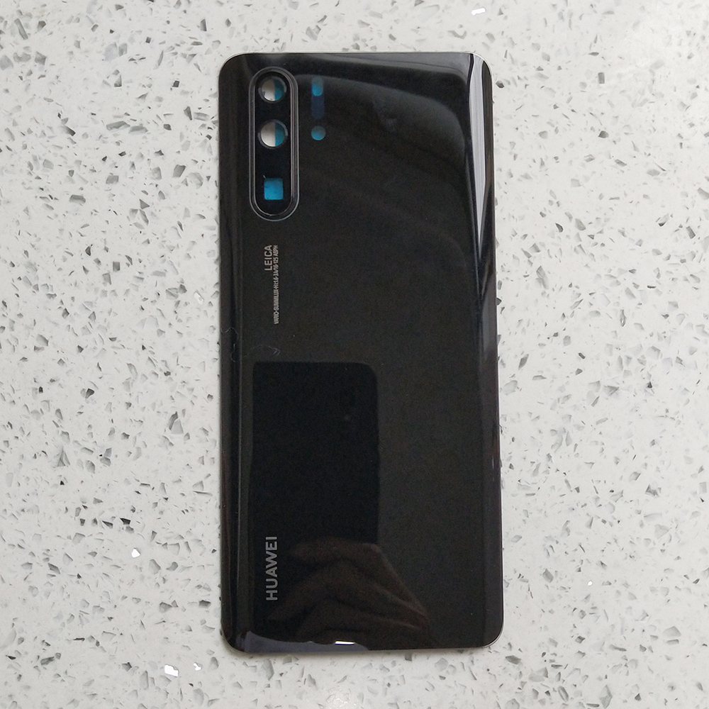 100%  original huawei  p30 pro batterilock bak glaspanel bakre hölje för  p 30 utbyte med kameraglaslinsram: P30 svarta