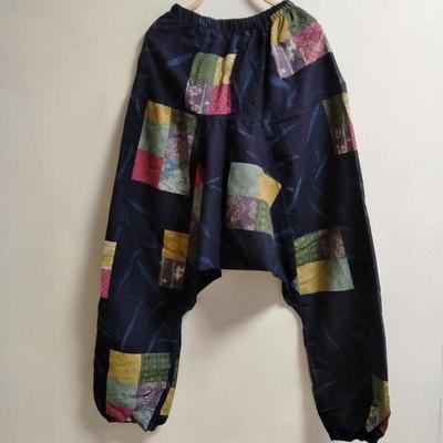 Vintage Mannen Casual Vrouwen Thaise Harembroek Baggy Boho Losse Aladdin Boho Festival Hippy Kiel Hoge Taille Jumpsuit Broek: style 13
