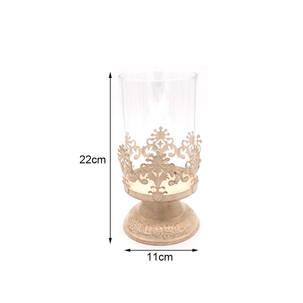 candelero con soporte de cubitos para velas, candelabro con Base de Metal, candelabro grande de cristal, soportes para velas de boda, decoración de escritorio: A1
