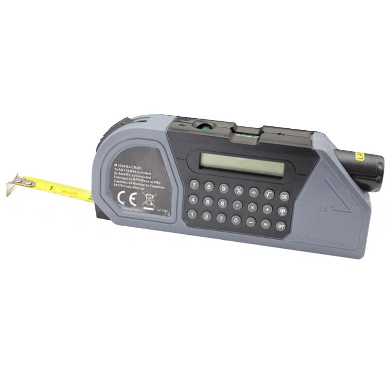 Multifunctional Digital Display Tape Messure Level Instrument Measuring Tool with Calculator and Suction Cup Engineering Tool