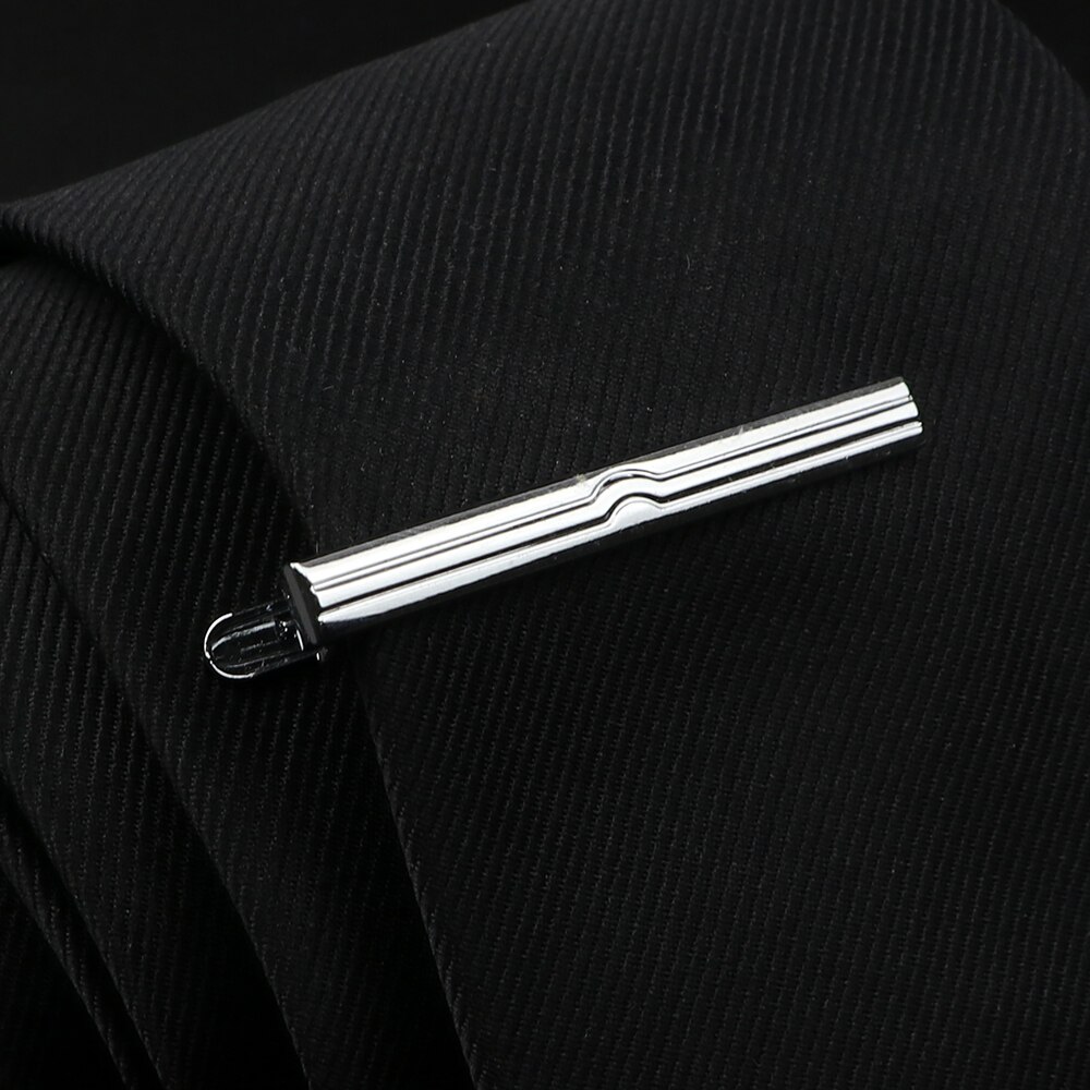 Fermacravatta da uomo in acciaio inossidabile cromato lucido gioielli cravatta Clip Pin chiusura morsetto fascino creativo fermacravatta accessori da sposa: A11-2