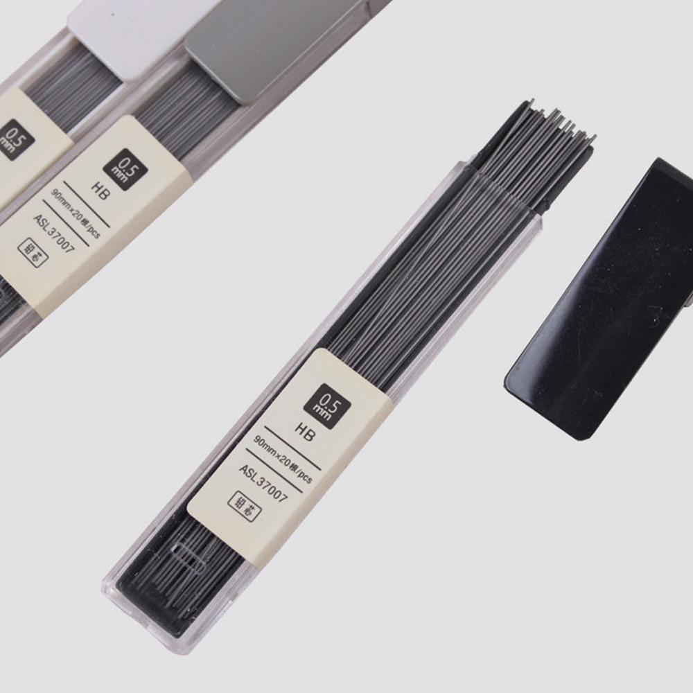 1Pcs Eenvoudige Vulpotlood Lood 0.5Mm Hb Potlood Staaf Refill Briefpapier Potlood Automatische Lood Kantoor Schoolbenodigdheden A8I9