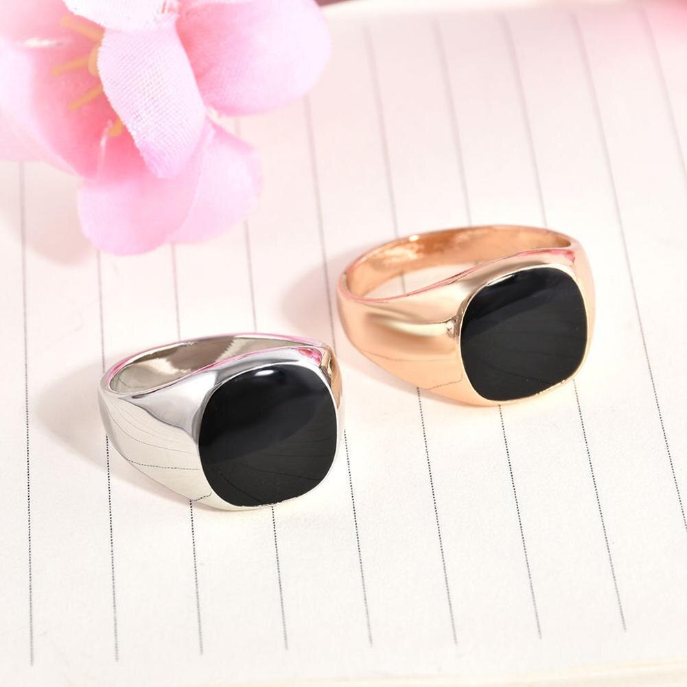 1 Pièces Bague homme Punk Rock Lisse Bague en Acier pour Hommes Hip Hop Bijoux De Fête Mâle Mariage Fête