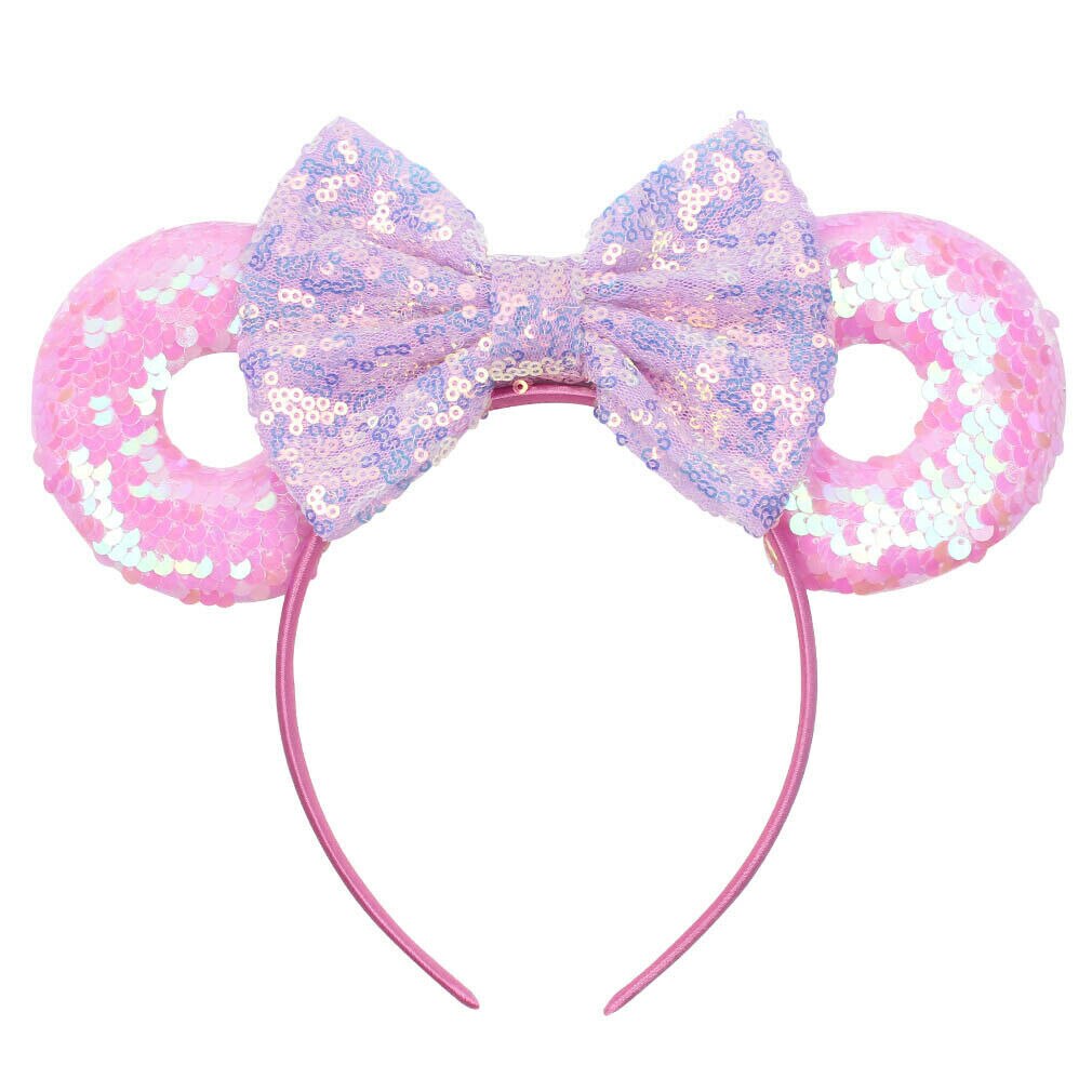 Meisje Kid Haar Hoepel Band Donut Muis Oren Boog Knoop Party Accessoires Hoofdband: 12