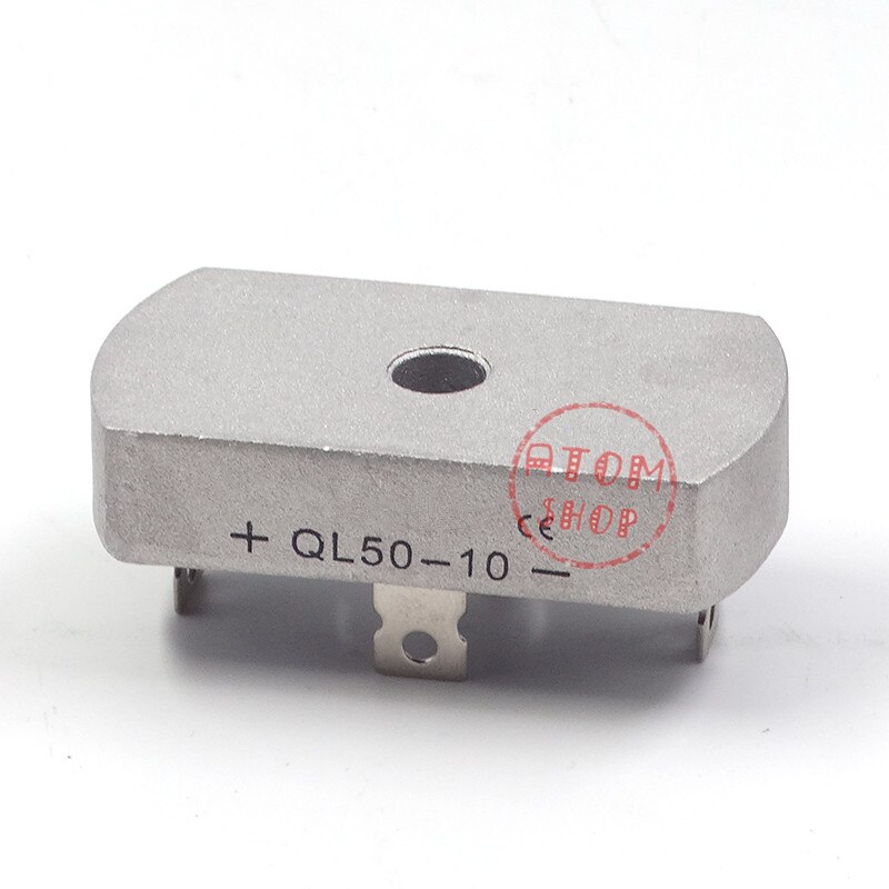 QL50-10 4 Solderen Pins Metal Case Eenfase Bruggelijkrichter 1000 V 50A 1 STKS