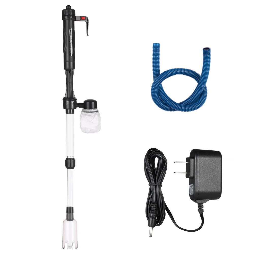 Electric Gravel Cleaner Aquarium Fish Tank Water Changer Sand Washer Vacuum Siphon Operated Gravel Cleaner Aquarium Accessories: US Plug