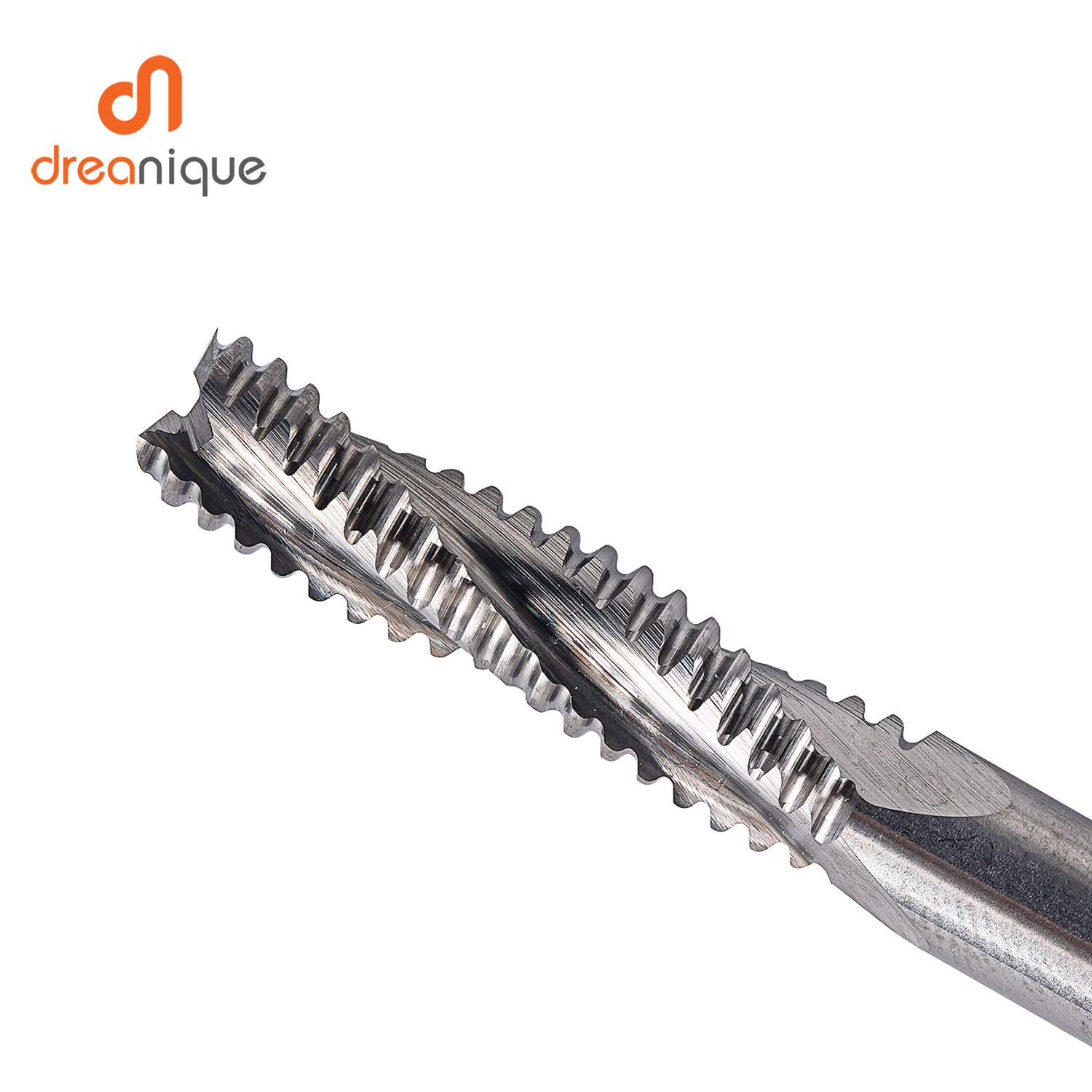 Dreanique, 1 unidad, 3 flautas, fresa de desbaste de alta resistencia de carburo sólido, 4mm-12mm, ranura para carpintería, CNC, grano grueso más rugoso