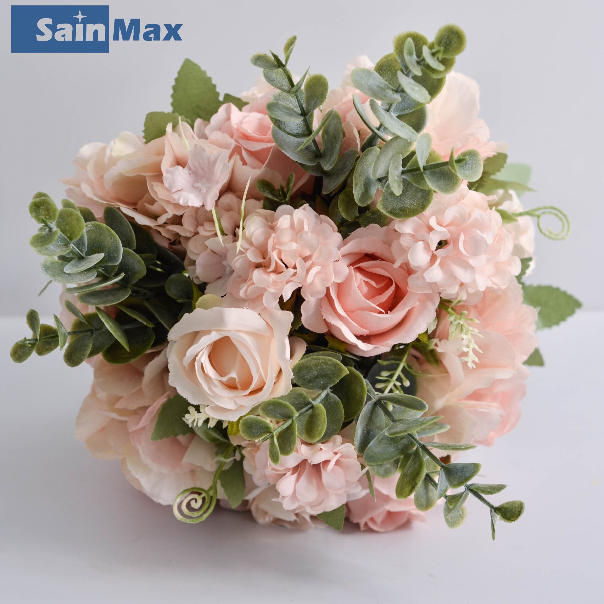Sain Max mariage Bouquet mariée tenir des fleurs Rose fête mariage photographie fleur artificielle