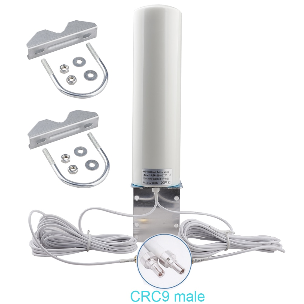 Antena WiFi CRC9 4G LTE, antena SMA 12dBi antenne 3G TS9 macho 5m, cable dual 2,4 GHz para Huawei B315 E8372 E3372 ZTE routers: CRC9 Male