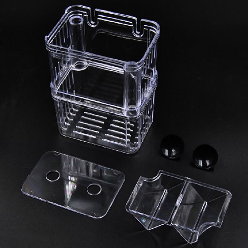 2 Size Double Layer Acrylic Aquarium Floating Incubator Fish Bowl Aquariums Breeding Box Hatchery Isolation For Guppy Betta Fish