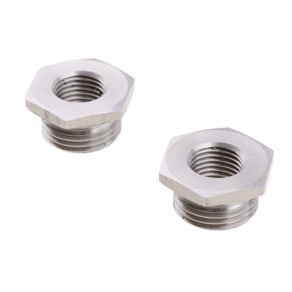 Stainless Steel O2 Sensor Plug Adapter 18mm to 12mm Exhaust Pipe for