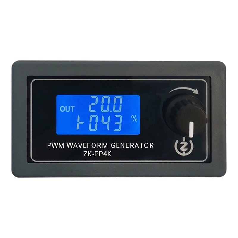 ZK-PP4K LCD Digital PWM Pulse Generator Pulse Frequency Duty Cycle Adjustable Square Rectangular Wave Generator: Default Title