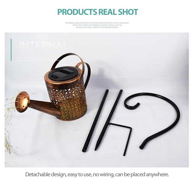 Garten Landschaft Solar- Gießkanne Ornament Lampe Dusche LED-leuchten Schnur Hof Rasen Kunst Licht Dekoration Garten Wohnkultur