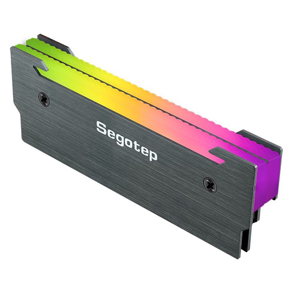 Segotep NC4 Memory Cooling Vest 5V 3Pin/SATA RAM Heatsink Cooler ARGB Aluminum Heat Dissipation Pad Radiator for Desktop: SATA Port