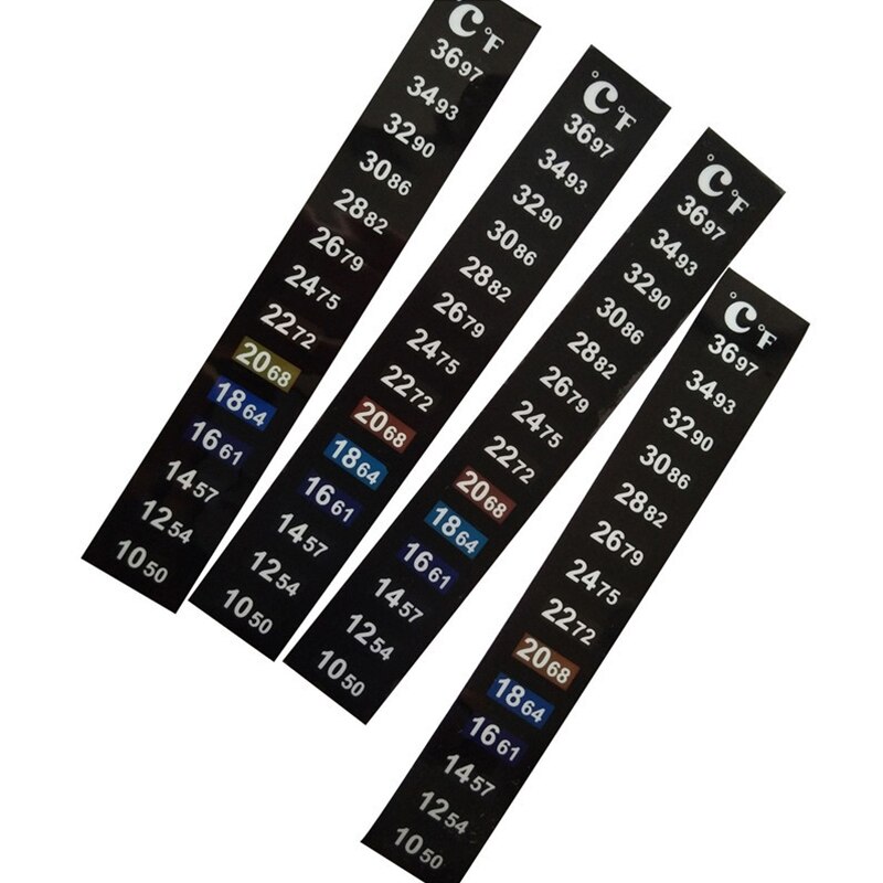 1Pc Aquarium Thermometer Sticker Fish Tank Temperature Meter Temperature Sensor Adhesive Strip Measurement Temperature Tools