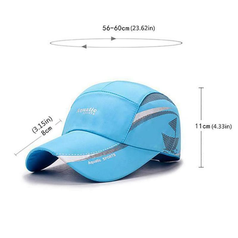 Vanntett baseball cap sommer utendørs sport pustende hatter casual lue enkle solbeskyttelsescapser