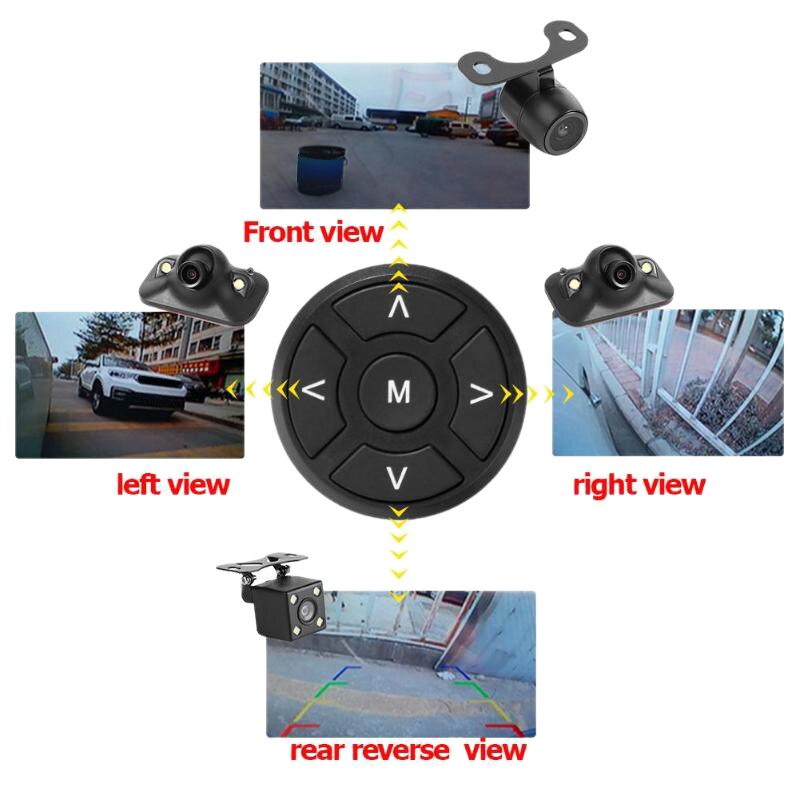 360 degrés panoramique voiture oiseau vue système 4 caméra voiture DVR enregistrement panoramique système de stationnement véhicule sécurité accessoires