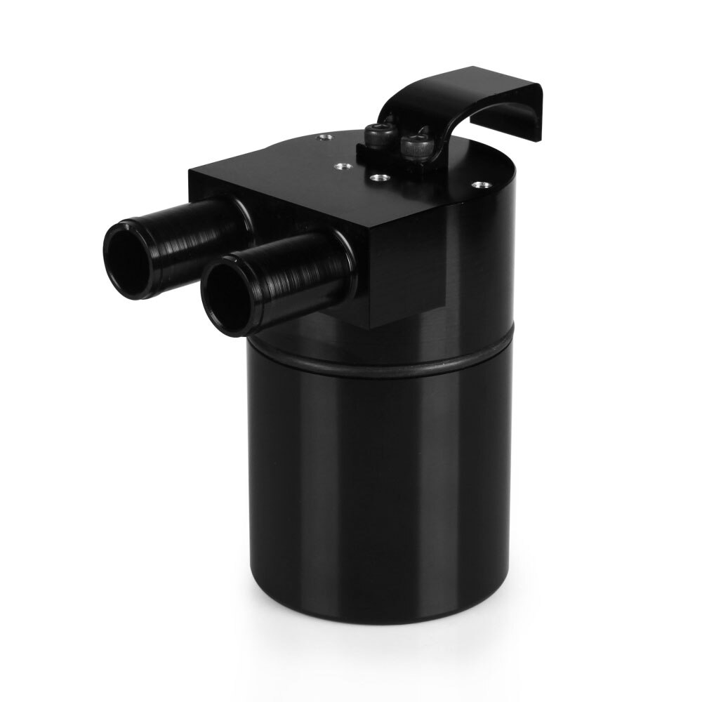 RASTP-Black Baffle Oil Catch Can Tank With Radiator Silicone Hose for BMW F30 F32 F36 320i 328i N26 Engine RS-OCC017