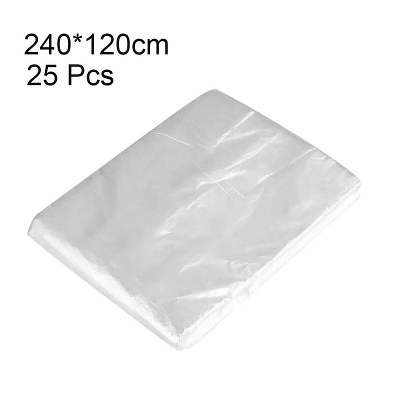 25Pcs Disposable Bathtub Cover Liner Ultra Large Bathtub Liner Health Plastic Bag for Household and Hotel Bath Tubs: 240x120 25Pcs